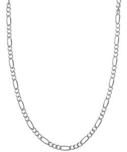   Essentials Sterling Silver 18 inch Figaro Chain (2mm)  