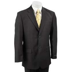 Massimo Genni Mens 2 button Wool Charcoal Suit  Overstock
