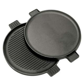 Bayou Classic 14 inch Cast Iron Reversible Round Griddle  Overstock 