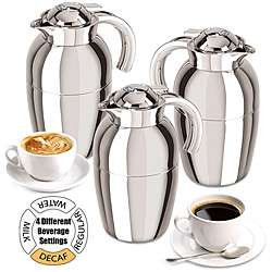 Insulated 3 piece Thermal Coffee Carafes  