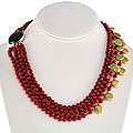 Maddy Emerson Freshwater Pearl and Coral Necklace