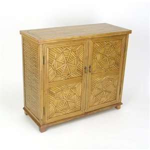  Wayborn Furniture 5645Y Bamboo Decorative Storage Cabinet 