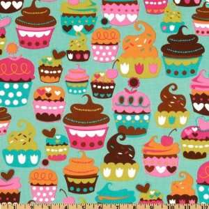  44 Wide Michael Miller Sweet Treats Turquoise Fabric By 