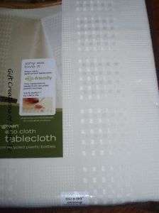 NEW 60x84 Oblong Ivory Food Network ECO Tablecloth $40  