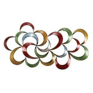 Colorful Abstract 3 Dimensional Metal Wall Art:  Home 