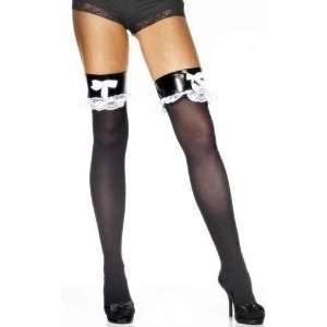  Smiffys French Maid Stockings/Tights   Lady Fancy Dress 