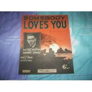 Somebody Loves You (Sheet Music) Henry Hall / BBC Dance 