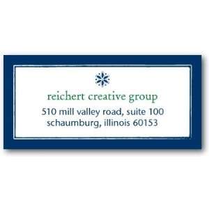 Business Holiday Address Labels   Lone Snowflake By Studio Basics 
