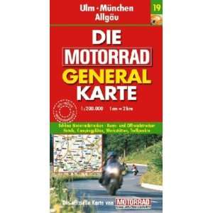  Die Motorrad Generalkarte Deutschland 19. Ulm, München 
