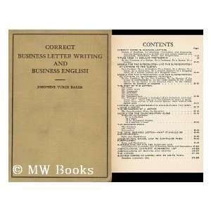   Letter Writing and Business English: Josephine Truck Baker: Books