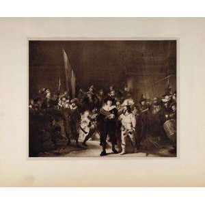 1901 Night Watch Francis Banning Cocq Rembrandt Print   Original 