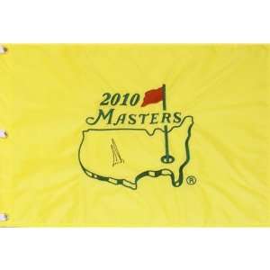  Ernie Els Autographed 2010 Masters Golf Pin Flag Sports 