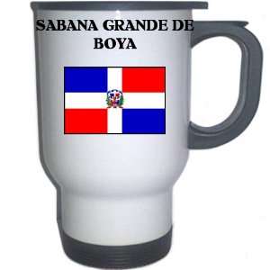 Dominican Republic   SABANA GRANDE DE BOYA White Stainless Steel Mug