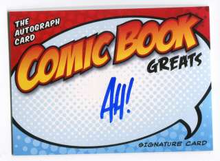 Adam Hughes AUTO Comic Book Greats Card Signed  