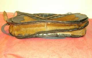 ANTIQUE GENUINE COAT WITH LEATHER HUNTING BAG 1900  