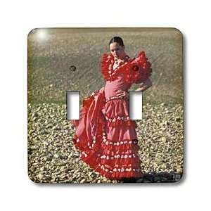   dress in the typical Sevillanas dress   Light Switch Covers   double