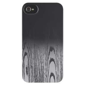   iPhone 4/4s Case Wood Grain Black/Gray Cell Phones & Accessories