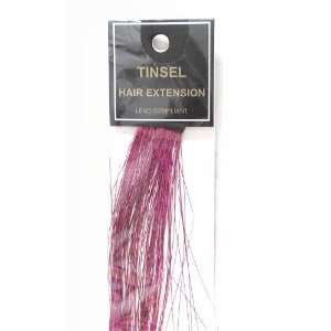  Hair Extension Pink Tinsel 14 Inch Long (1 Pack) Beauty