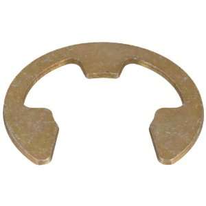 Steel E Ring, 7/16 Shaft OD x 0.035 Thick x 0.62 OD, Oil Finish DIN 
