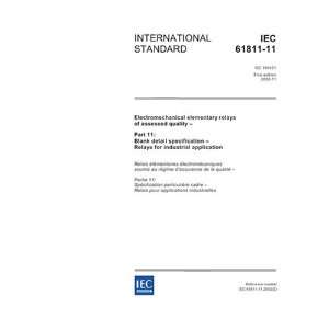  IEC 61811 11 Ed. 1.0 en:2002, Electromechanical elementary 