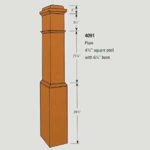    6 1/4inch x 6 1/4inch Base Box Newel PLAIN