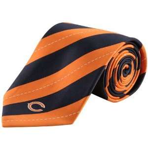 Colony Sportswear Chicago Bears Navy Blue Orange Rep Stripe Tie 