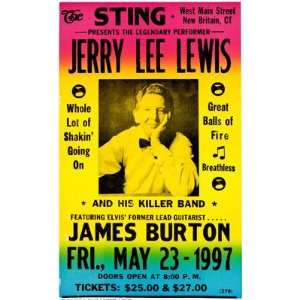   Jerry Lee Lewis  At The Sting MasterPoster Print, 11x17 Home