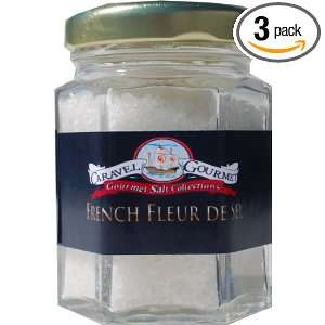Caravel Gourmet Sea Salt, French Fleur De Sel, 2 Ounce (Pack of 3)