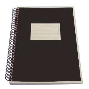  Semikolon Medium (A5) Spiral Notebook with Pockets, Black 
