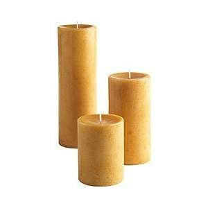  Beeswax Pillar Candle, 3 inches wide by 6 inches tall 