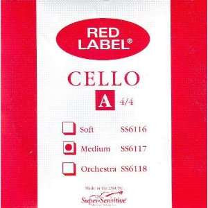  Super Sensitive Red Label A 4/4 Medium Nickel, SS611 4/4M 
