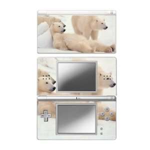  Nintendo DS Lite Skin Decal Sticker   Polar Bear Family 