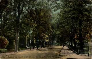 New Bedford MA County Street c1910 Postcard  