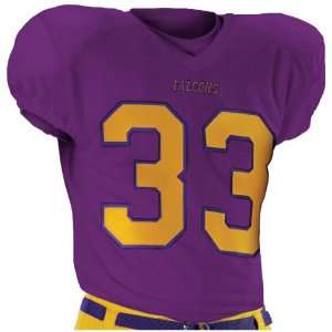 Alleson 790ZNY Youth Dazzle Custom Football Jerseys PU   PURPLE YL 