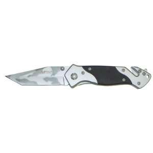  Camo Tanto Blade Tactical Rescue Folding Pocket Knife 