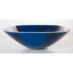 DeNovo Blue Prism Square Glass Vessel Sink  Overstock