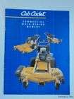 1995 cub cadet commercial lawn mower lawnmower catalog expedited 
