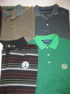 mens LOT of 7 Ralph Lauren Ben Hogan Nike golf polo shirts M  