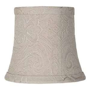  Beige Damask Morley Lamp Shade 4x5.5x5 (Clip On)
