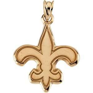  14K Yellow Gold New Orleans Saints Pendant Everything 
