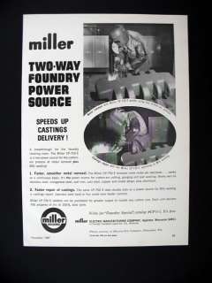 Miller Electric CP 750 E Foundry Welder Welding 1967 Ad  