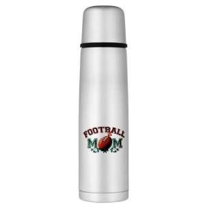    Large Thermos Bottle Football Mom with Ivy 