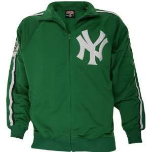 New York Yankees Kelly Green St. Pattys Day Tricot Track Jacket 