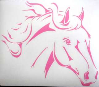 Med Pink Western Quarter Horse Paint Pony Equestrian Cowgirl Decal 
