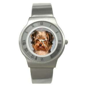  Yorkshire Terrier Puppy Dog 10 Stainless Steel Watch 
