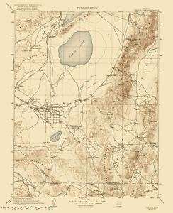 USGS TOPO MAP CARSON SINK QUAD NEVADA (NV) 1910 MOTP  