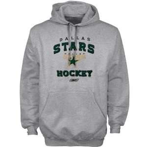  Reebok Dallas Stars Ash Stacked Hoody Sweatshirt: Sports 