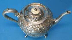 Fine Early English Sheffield Pewter Tea Set c. 1870  