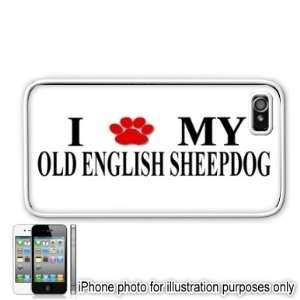  Old English Sheepdog Paw Love Dog Apple iPhone 4 4S Case 