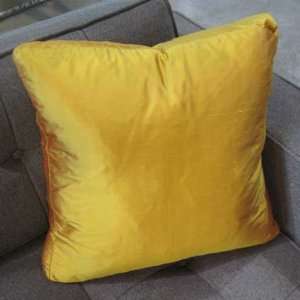 Mumbai Contemporary Silk Box Pillow Lemon   MOTIF Modern 
